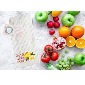 Easy Peezy Lemon Squeezy Waffle Weave Towel